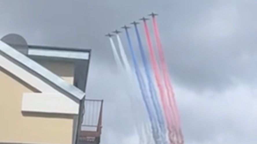 Репетиция воздушной части парада Победы прошла в Москве