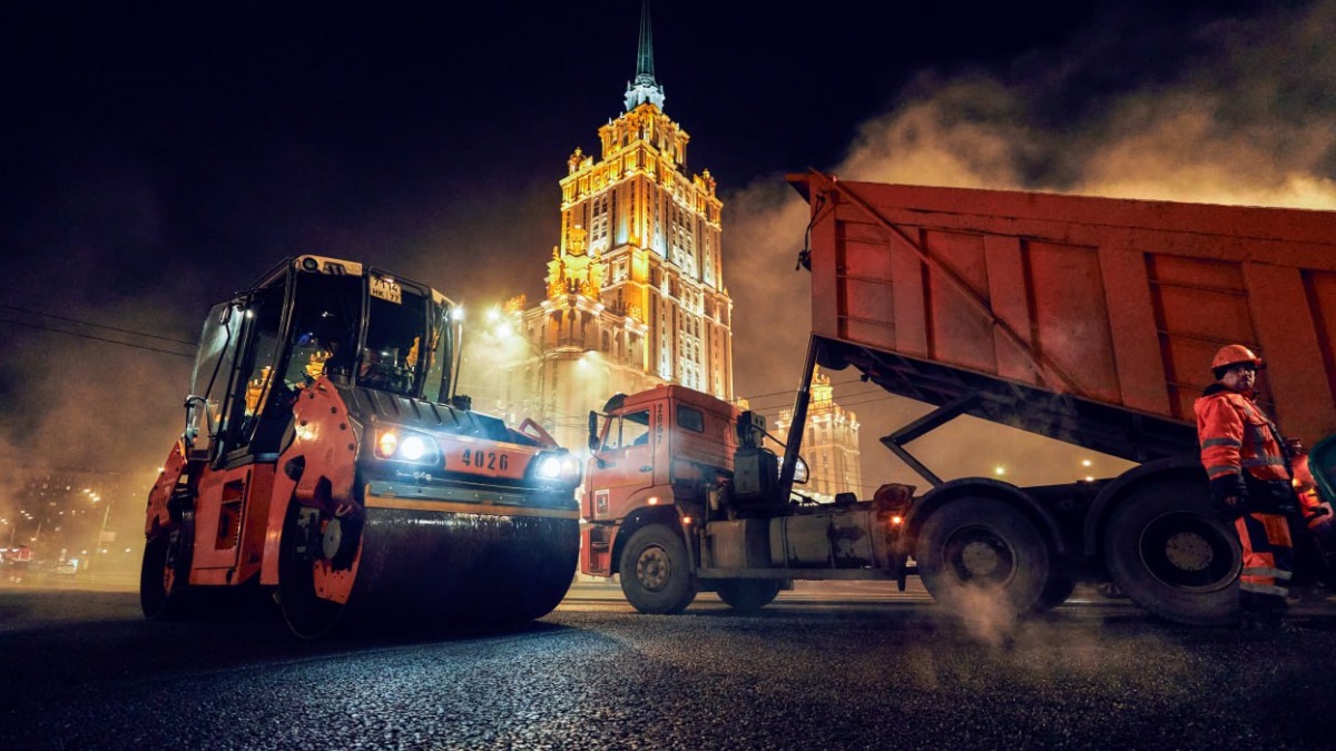 Асфальт обновили на Кутузовском проспекте и Можайском шоссе