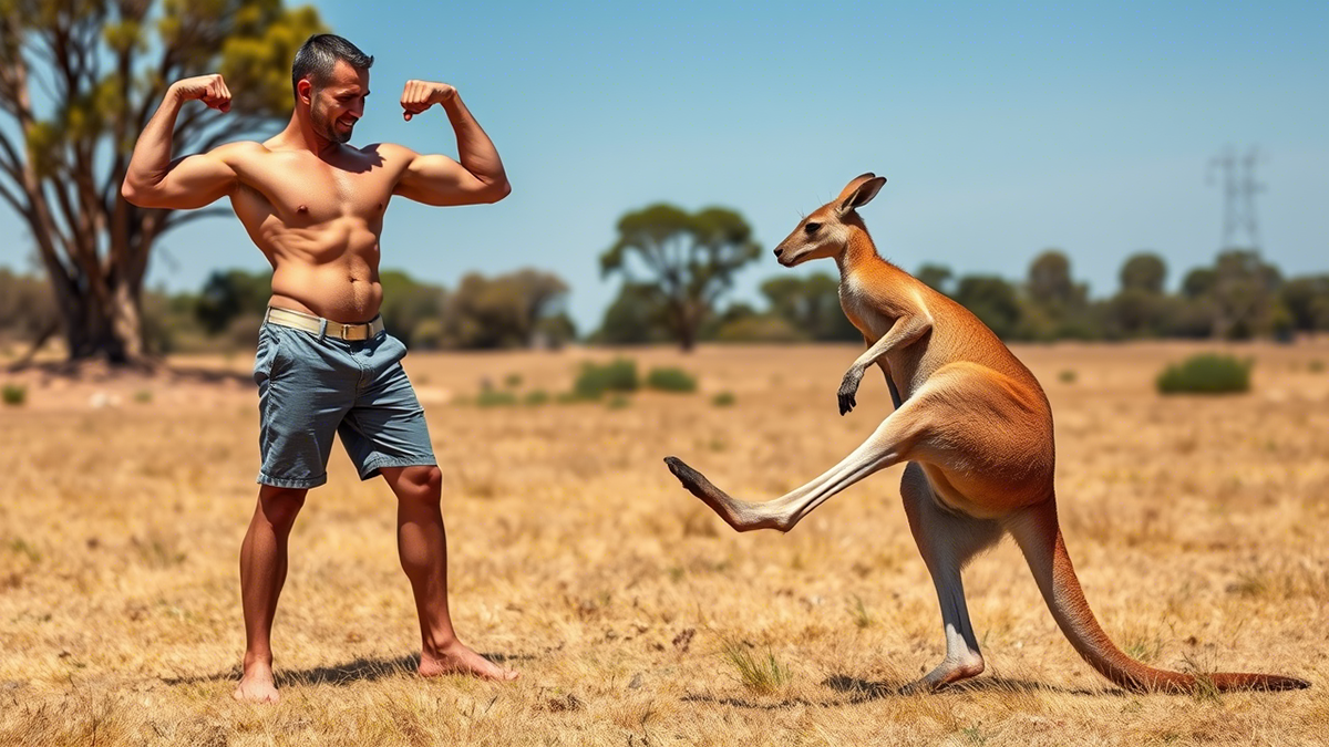 Мужчина в США решил помериться силой с кенгуру и погиб