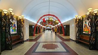 Станцию метро «Трубная» украсили к Пасхе