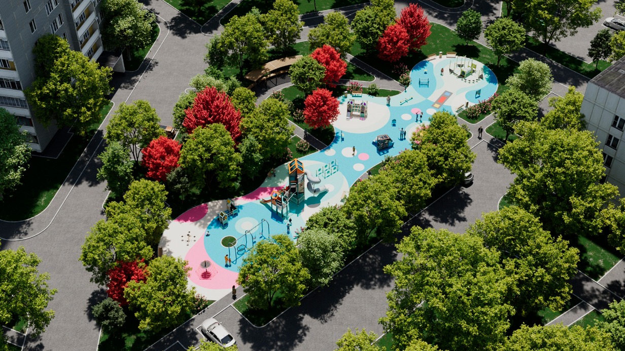 Проект новой детской площадки на улице Строителей