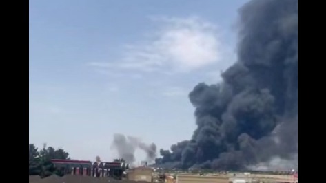 Мощный взрыв произошел в районе иранского аэропорта Тебриз