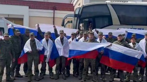 Минобороны опубликовало кадры возвращения пленных бойцов ВС РФ с Украины