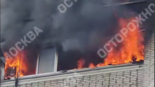 Несколько квартир загорелись в многоэтажке в подмосковном Подольске