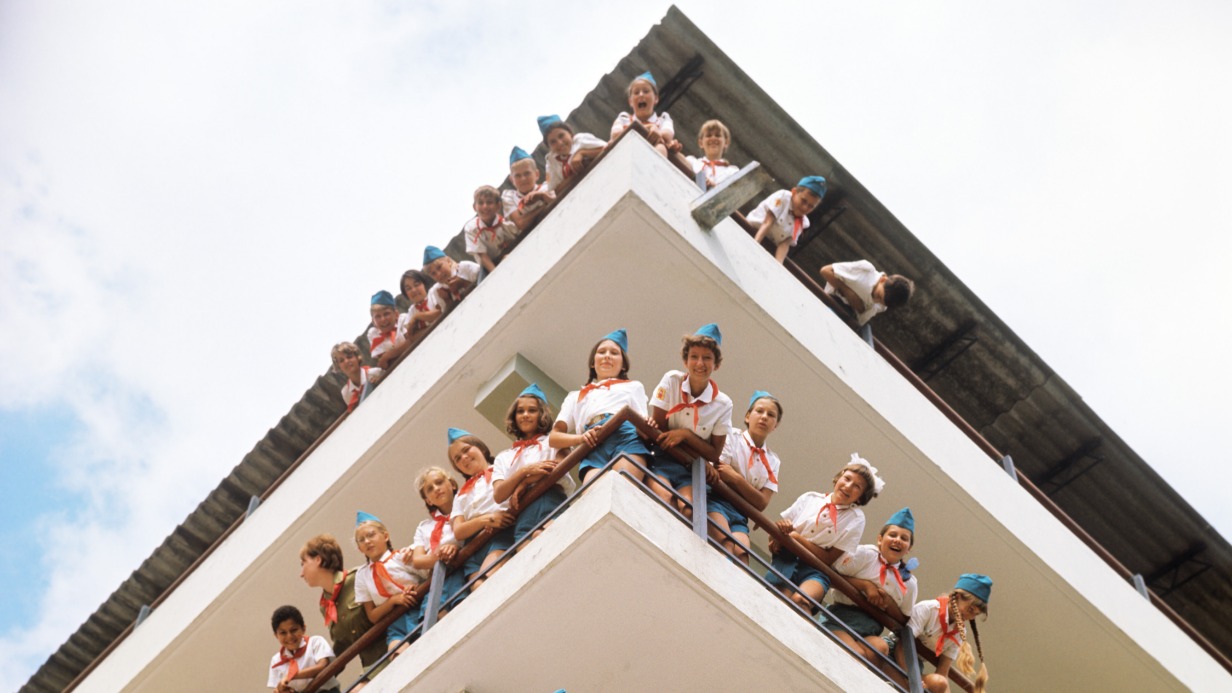 Дети на отдыхе в пионерском лагере «Артек» в Гурзуфе