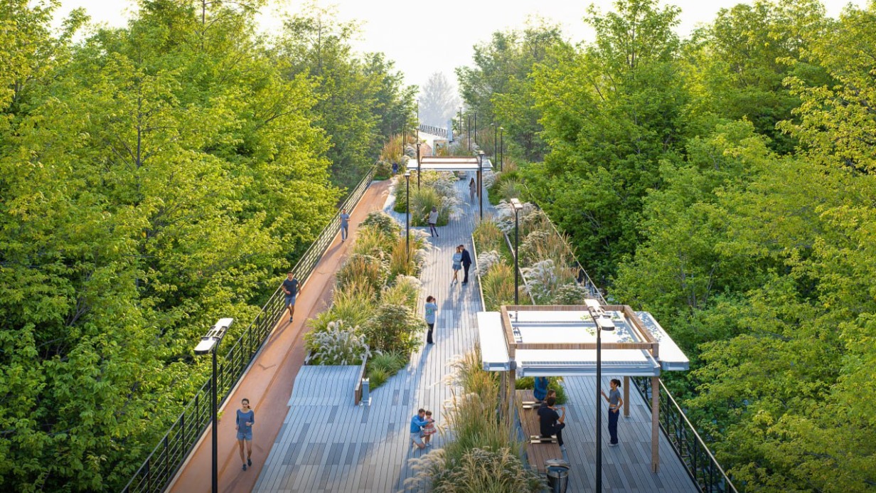 Сергей Собянин рассказал, каким будет новый парк на месте монорельса