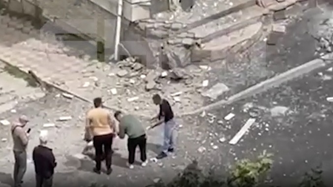 Появилось видео после взрыва в Луганске, из-за которого погиб экс-мэр Пилавов