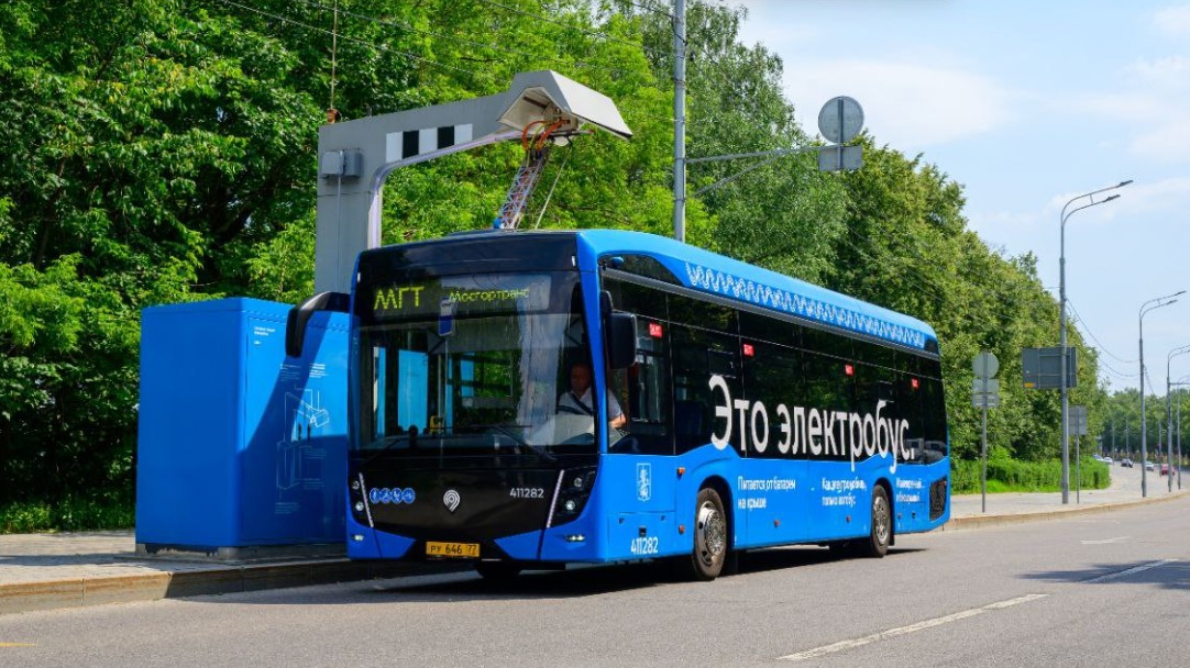 Собянин: Еще 117 ультрабыстрых зарядок для электробусов установят в Москве