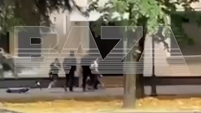 Опубликованы кадры задержания преступника, атаковавшего патруль ДПС в Нальчике