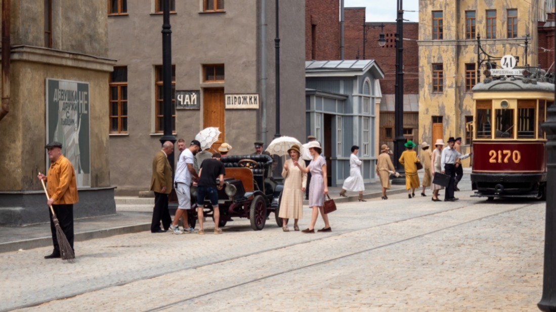 Фото со съемок в кинопарке «Москино»