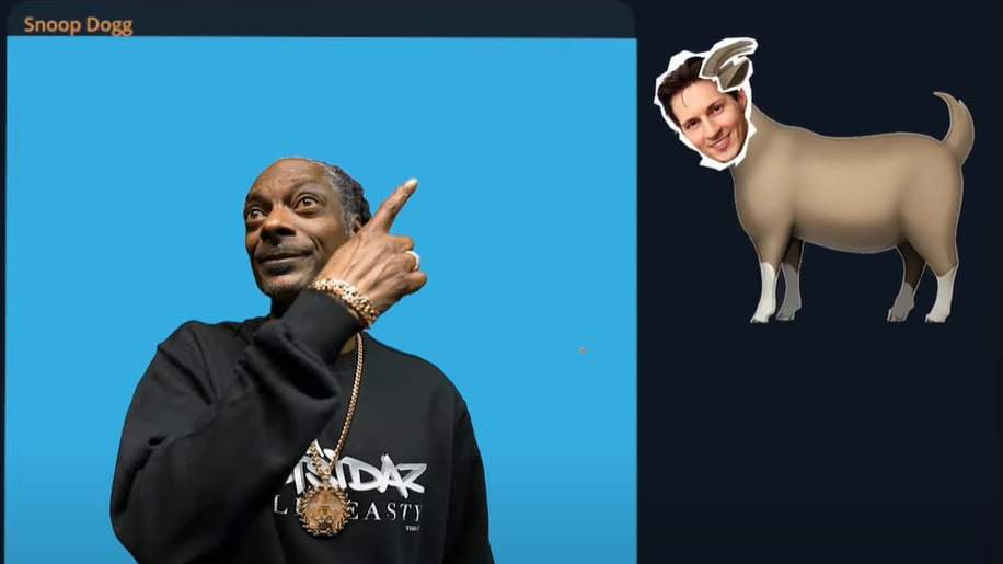 Рэпер Snoop Dogg выпустил клип о Telegram, где Дуров изображен с телом козла