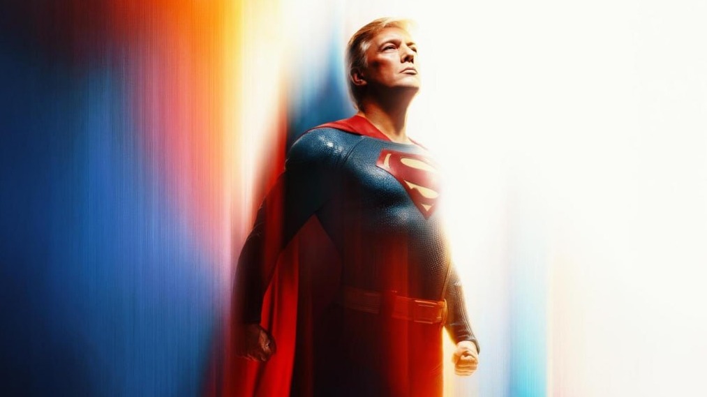 Белый дом опубликовал сгенерированное изображение Трампа в образе Супермена