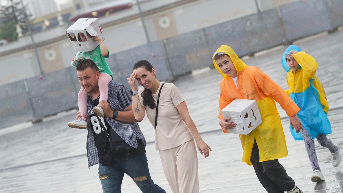 МЧС: Кратковременный дождь и гроза с ливнем ожидаются в Москве в ближайший час