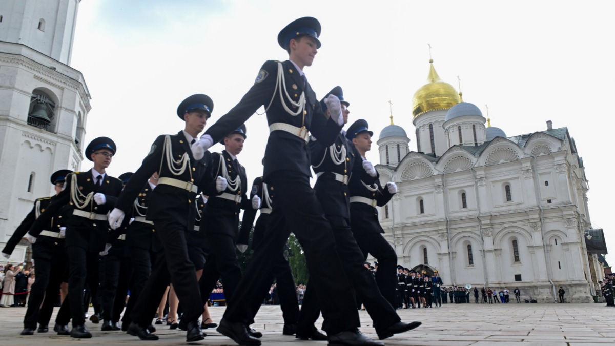 Церемония вручения аттестатов в Кремле выпускникам 9-х и 11-х кадетских классов ФСО России