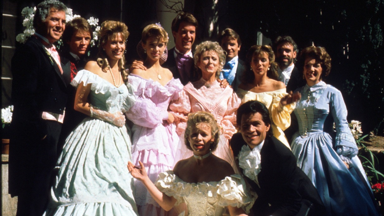 Актеры культового сериала «Санта Барбара» на съемках первых эпизодов проекта