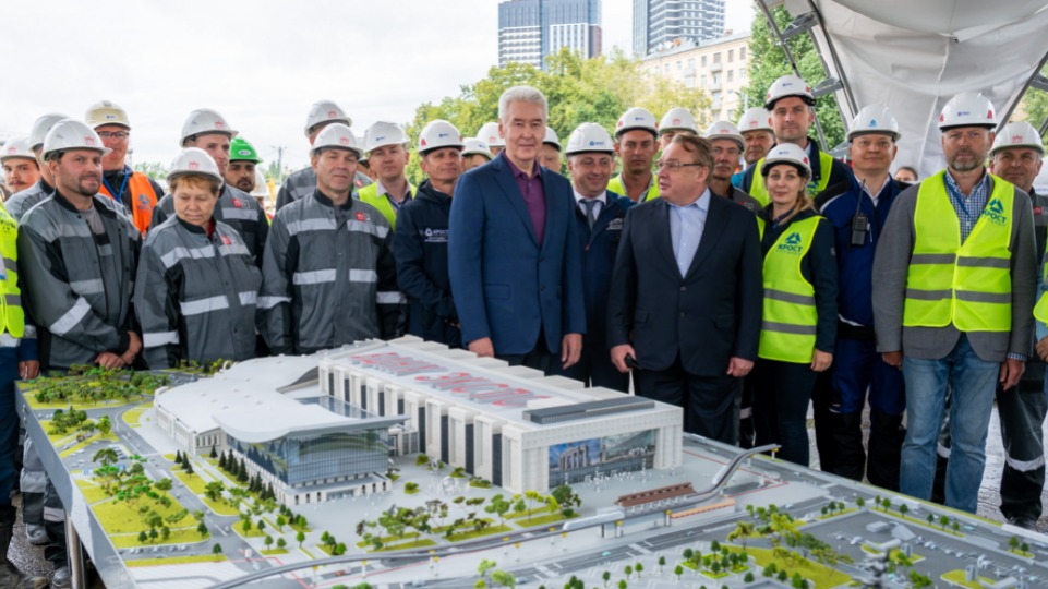 Мэр Москвы Сергей Собянин на церемонии, посвященной началу строительства конгрессно-выставочного комплекса «ВДНХ Экспо»