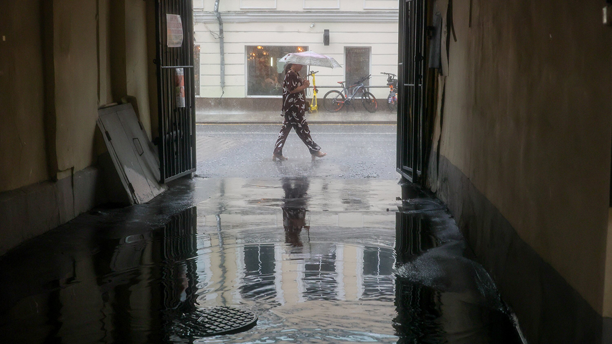 Мощный ливень накрыл Московский регион