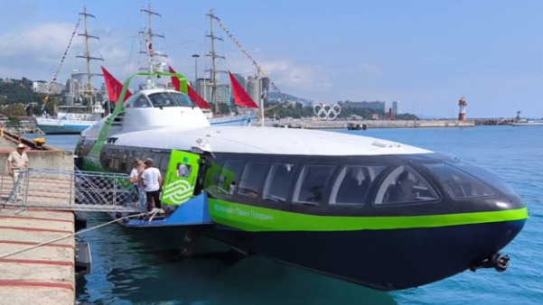 Первый рейс крылатого судна «Комета» отправился из России в Абхазию (видео)