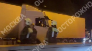 Фура и «газель» столкнулись на 36-м километре МКАД