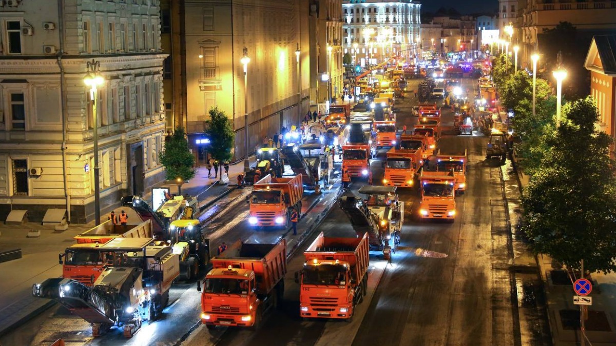 Стартовали работы по ремонту 1-й Тверской-Ямской улицы и участка Тверской улицы