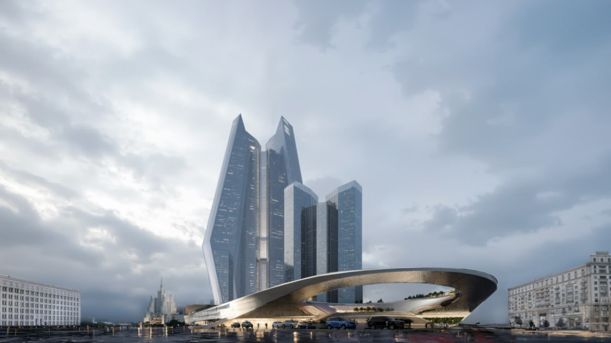 Москвичам предложили выбрать, как изменится здание-книжка на Новом Арбате