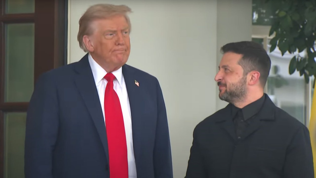 Трамп лично встретил Зеленского у Белого дома