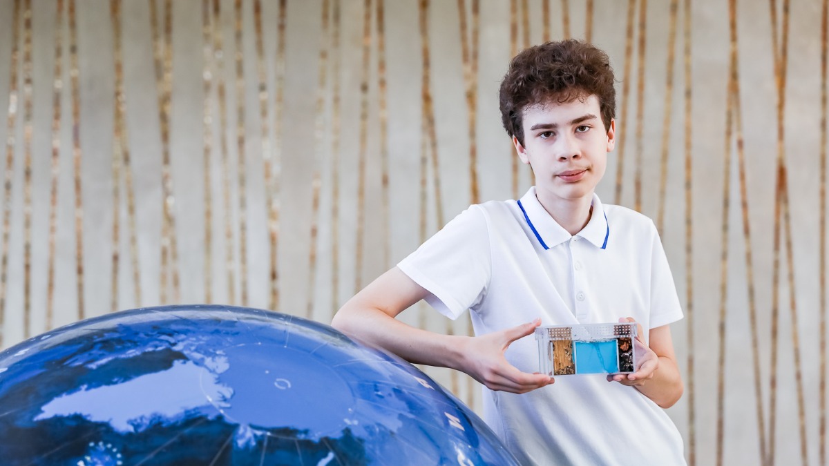 Данила Соловей, воспитанник центра экологического образования Московского дворца пионеров