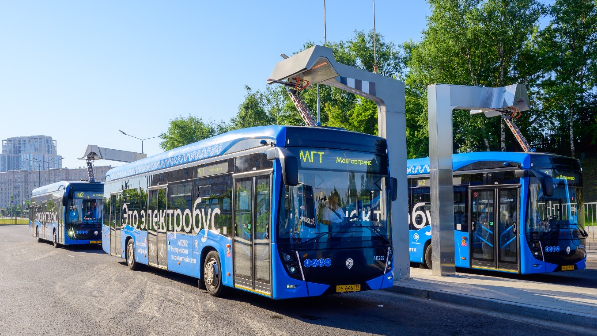 Более 50 ультрабыстрых зарядных станций для электробусов подключили в Москве с начала года