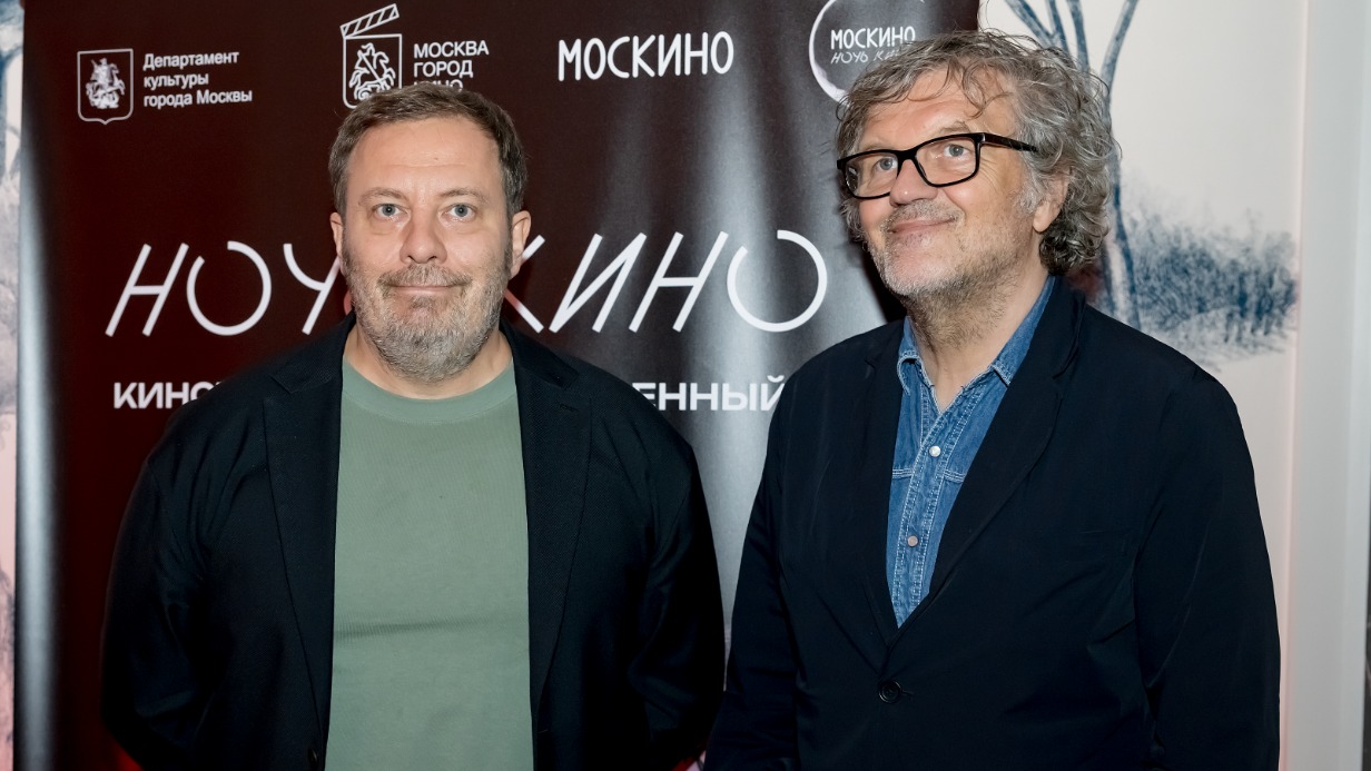 Российский писатель Сергей Минаев и сербский режиссер Эмир Кустурица открывают «Ночь кино» в кинотеатре «Художественный» в рамках Московской международной недели кино