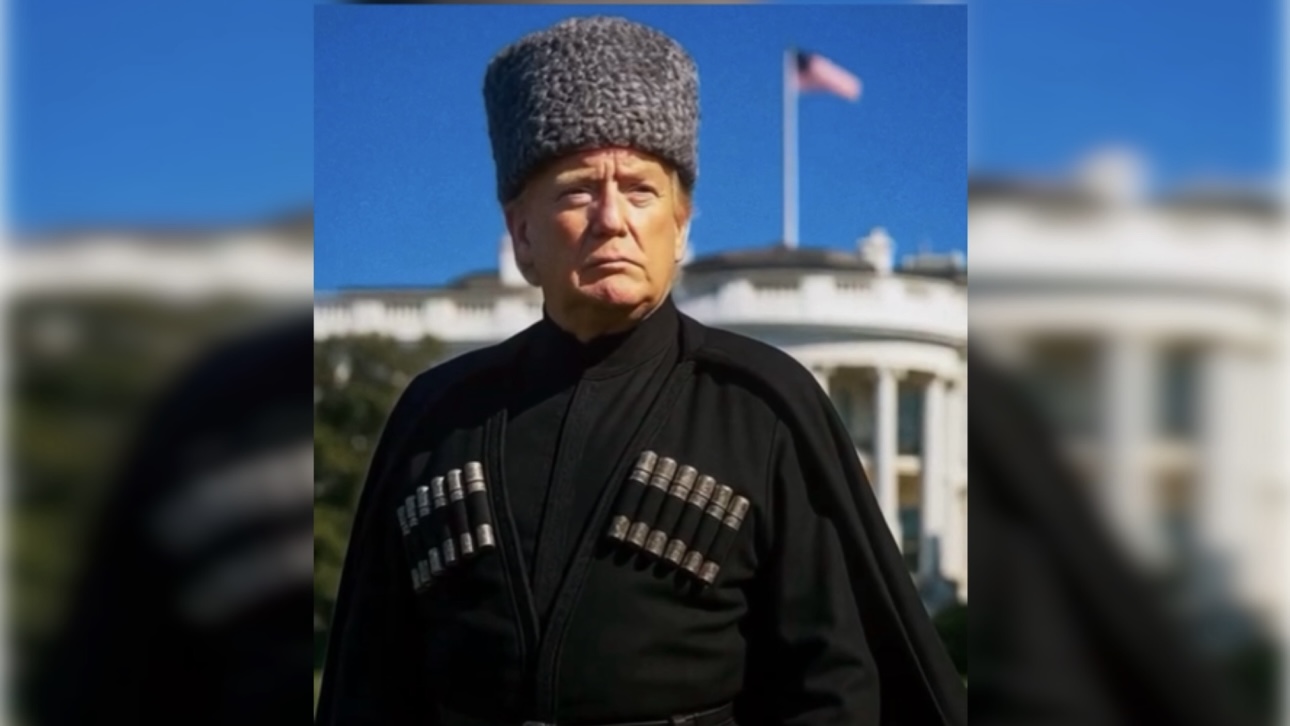 Кадыров показал видео с говорящим на чеченском языке Трампом в папахе