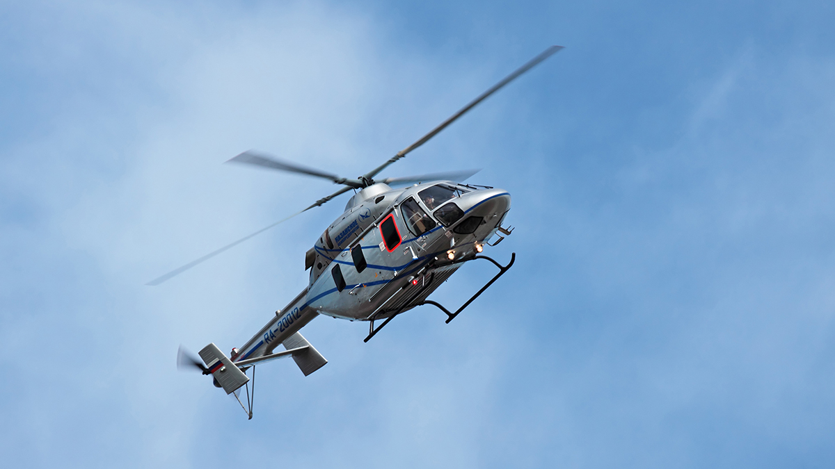 Импортозамещенный вертолет «Ансат» совершил первый полет в Казани