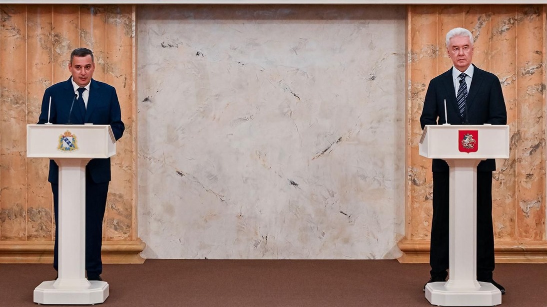 Собянин и Хинштейн подписали соглашение о сотрудничестве регионов