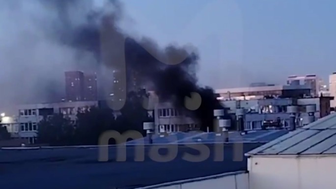 Пожар на пивном заводе «Очаково» произошел на западе Москвы