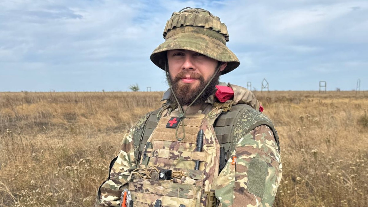 Запорожская область. Боец с позывным «Поп» на одном из тренировочных полигонов ВС РФ