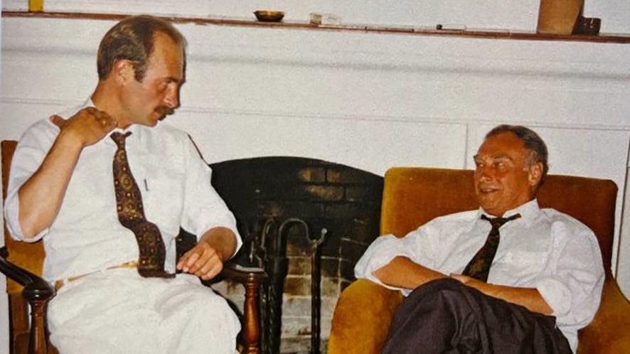 Коста-Брава, Испания. Геннадий Бочаров и Дмитрий Бакин (Бочаров). Отец и сын. Одно целое, разделенное временем, ранним уходом, но навсегда связанное родством души и любовью