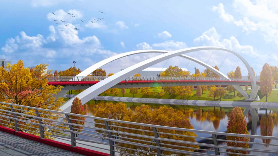 Собянин: Началось строительство моста между Мневниковской поймой и Крылатским