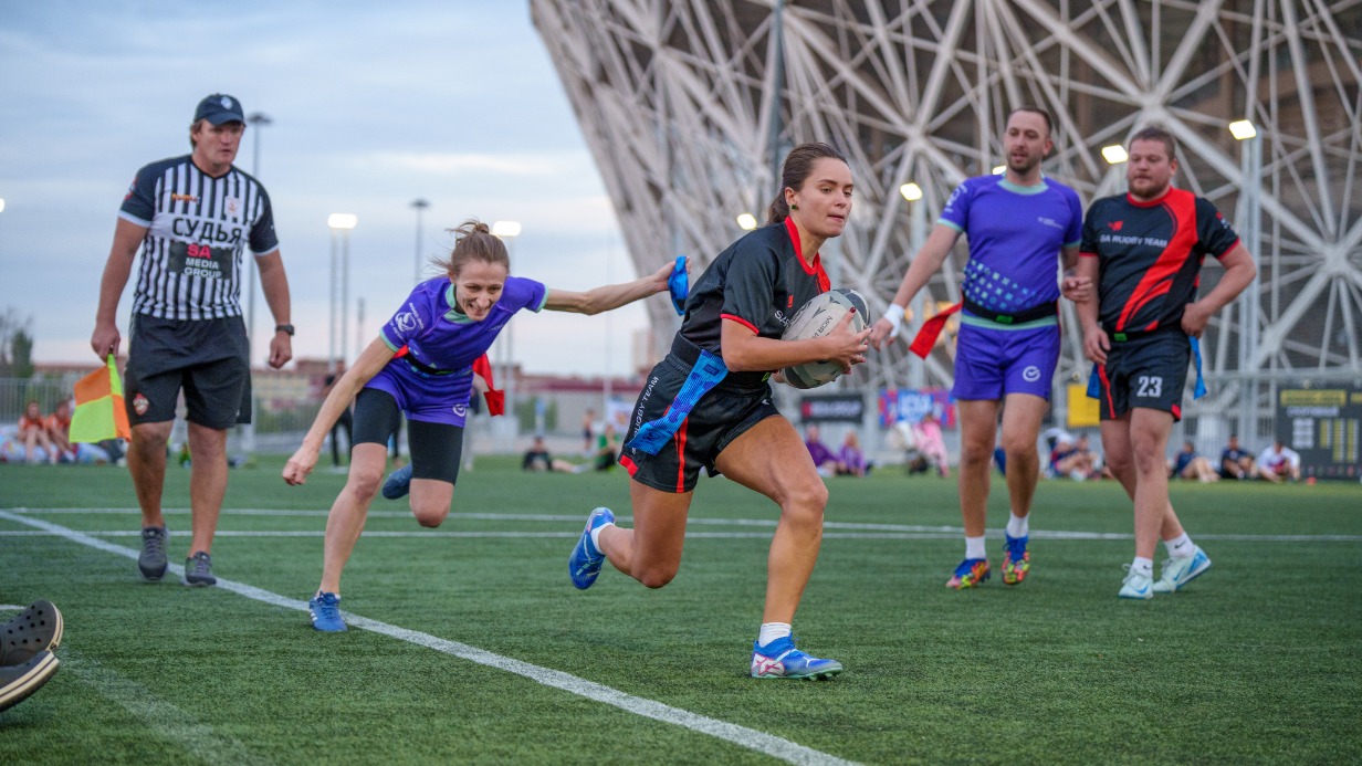 В Волгограде прошел третий тур бизнес-лиги Матч ТВ по тег-регби