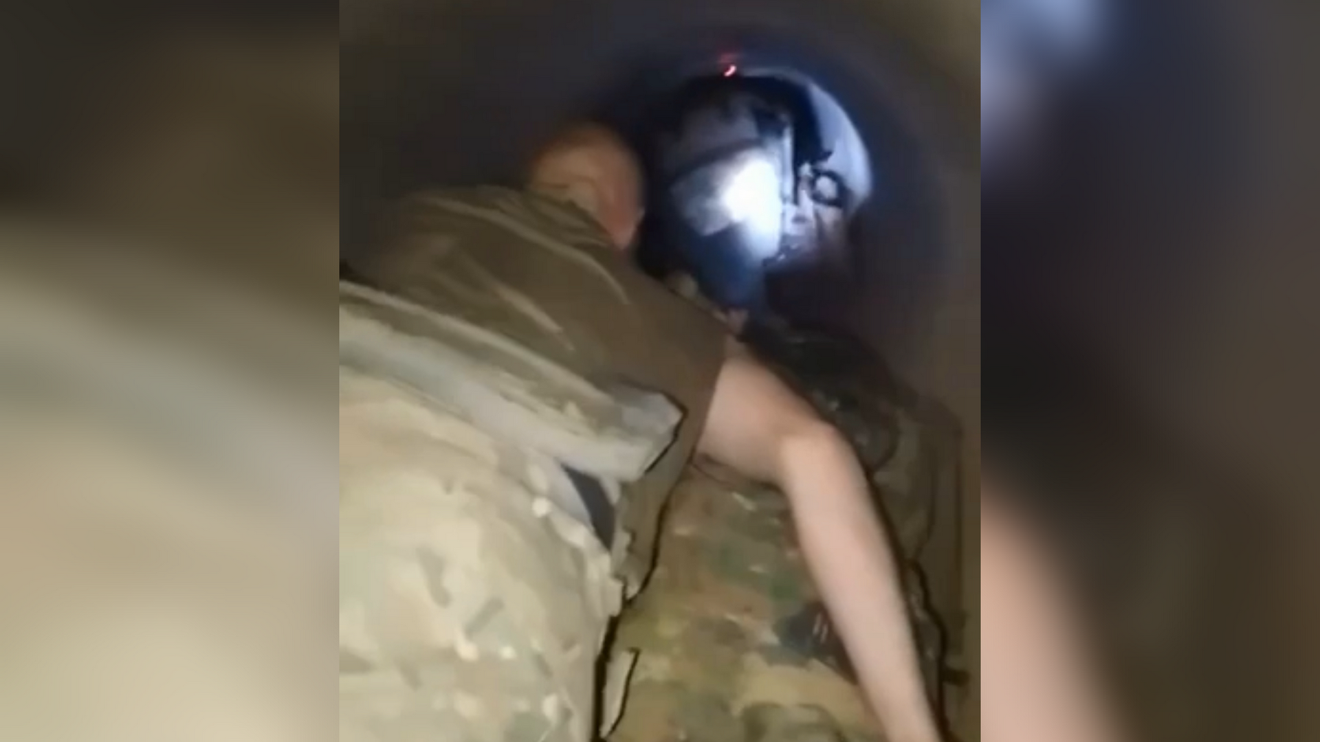 Появились кадры с бойцами РФ в газовой трубе, через которую они зашли в Купянск