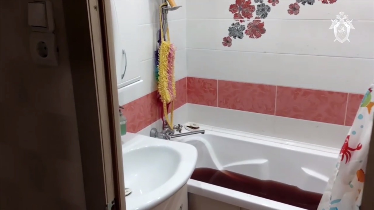 Опубликовано видео из квартиры в Ульяновске, где мужчина убил жену и маленьких дочек