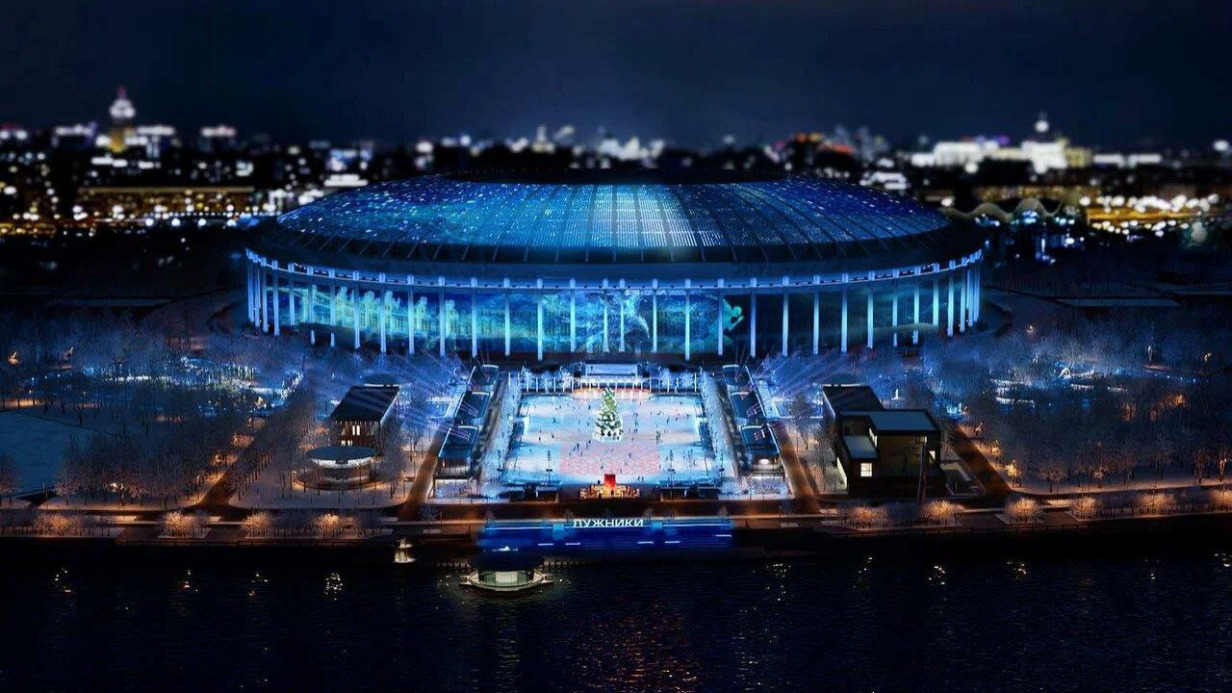 Обновленный причал в «Лужниках» украсят светящейся инсталляцией