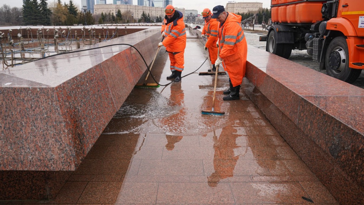 Фонтанный комплекс на Поклонной горе начали готовить к зиме