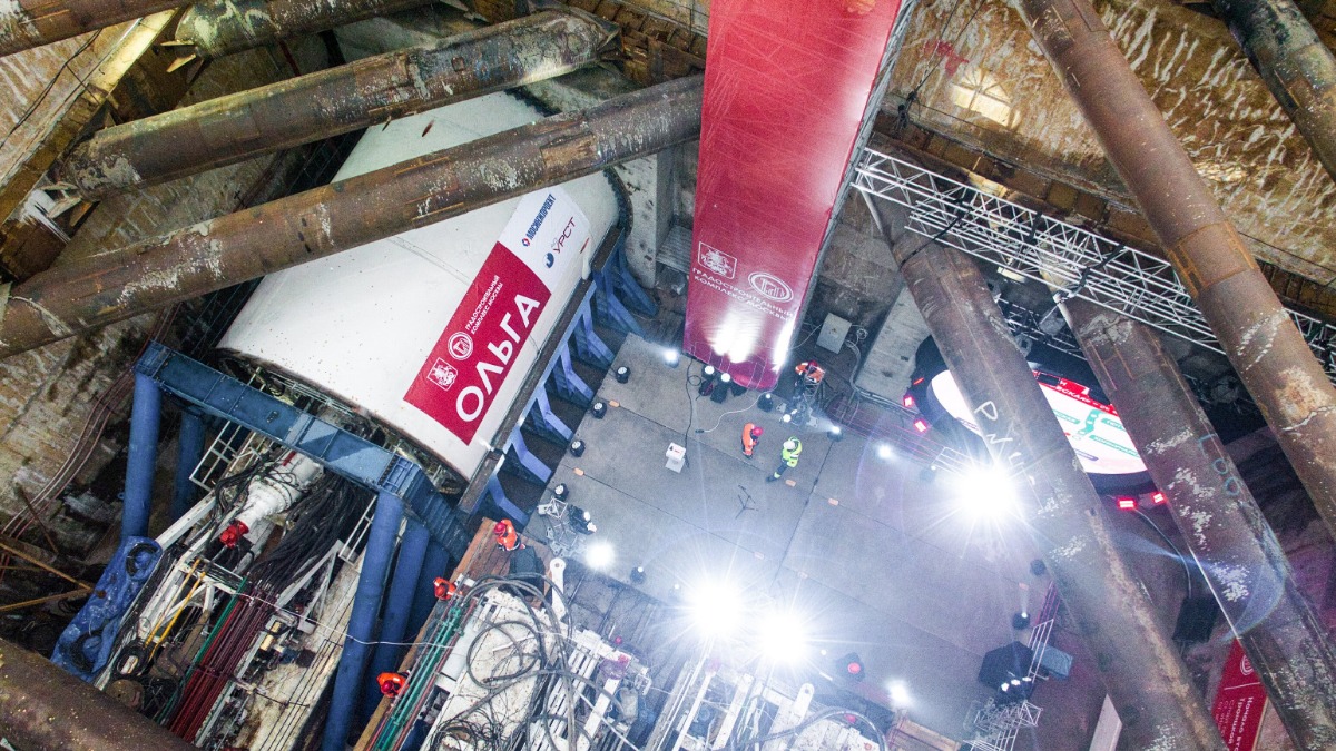 Щит «Ольга» на Троицкой линии метро