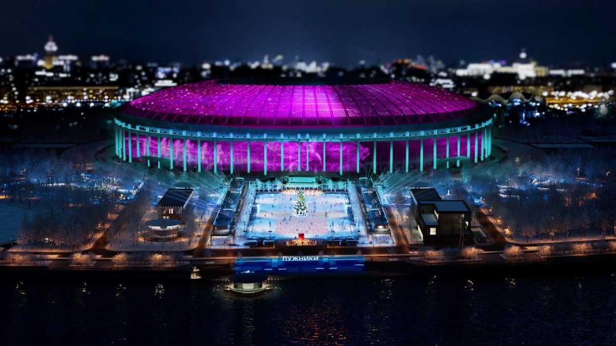 Каток площадью более 16 тысяч квадратных метров обустраивают в «Лужниках»