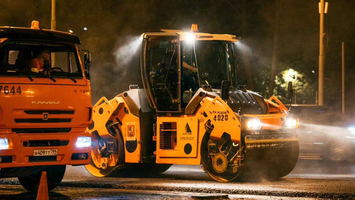 Около 500 тысяч квадратных метров асфальта обновили на Садовом кольце