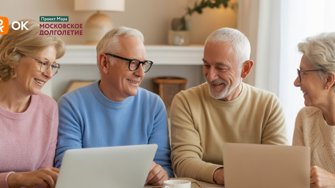 Одноклассники и «Московское долголетие» обучат старшее поколение ведению социальных сетей