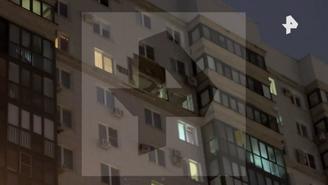 Последствия атаки БПЛА на многоэтажку в Красногорске сняли на видео