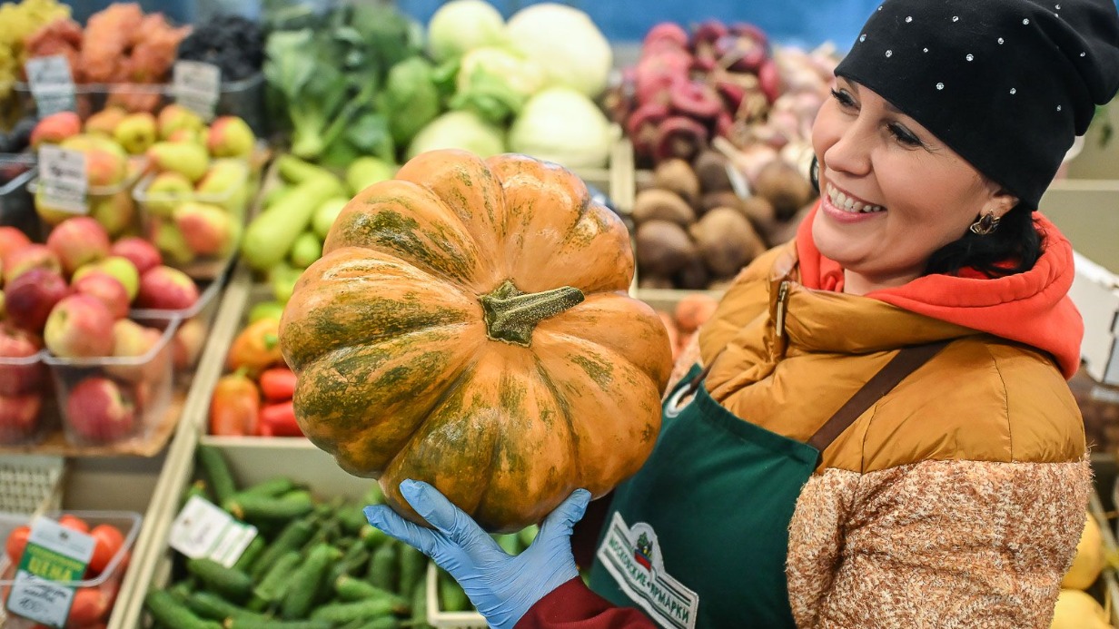 Богатые витаминами продукты можно приобрести на московских ярмарках
