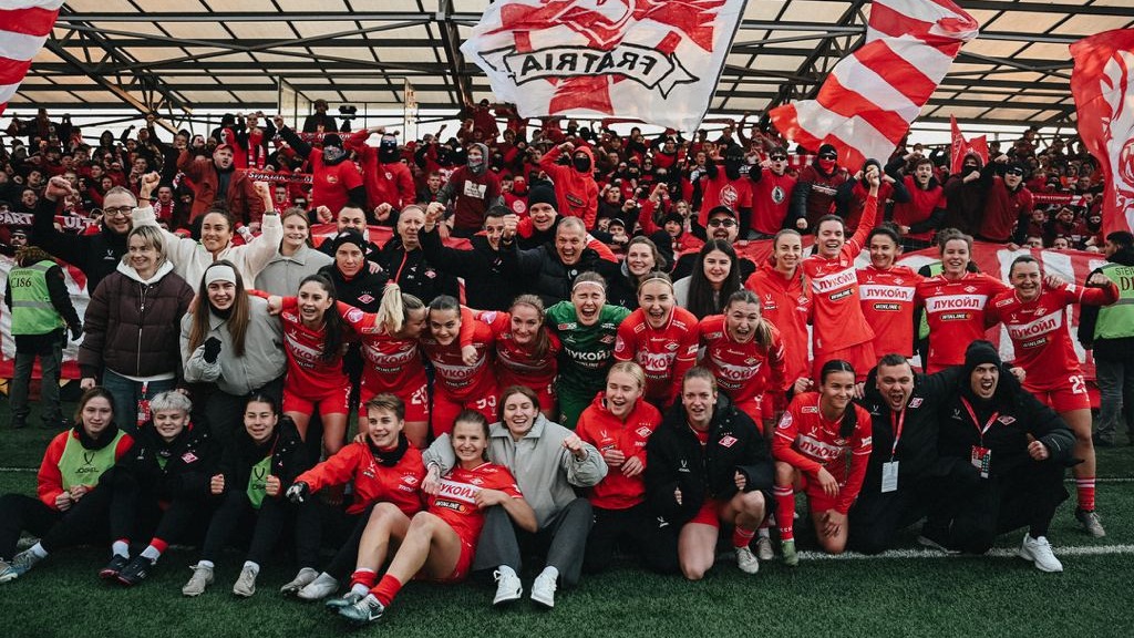 ЖФК «Спартак» сыграл вничью с ЦСКА и впервые стал чемпионом России