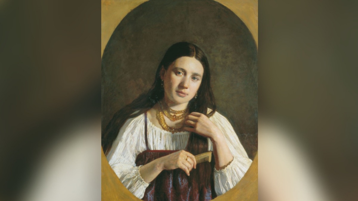 Павел Десятов. «Девушка, расчесывающая волосы»