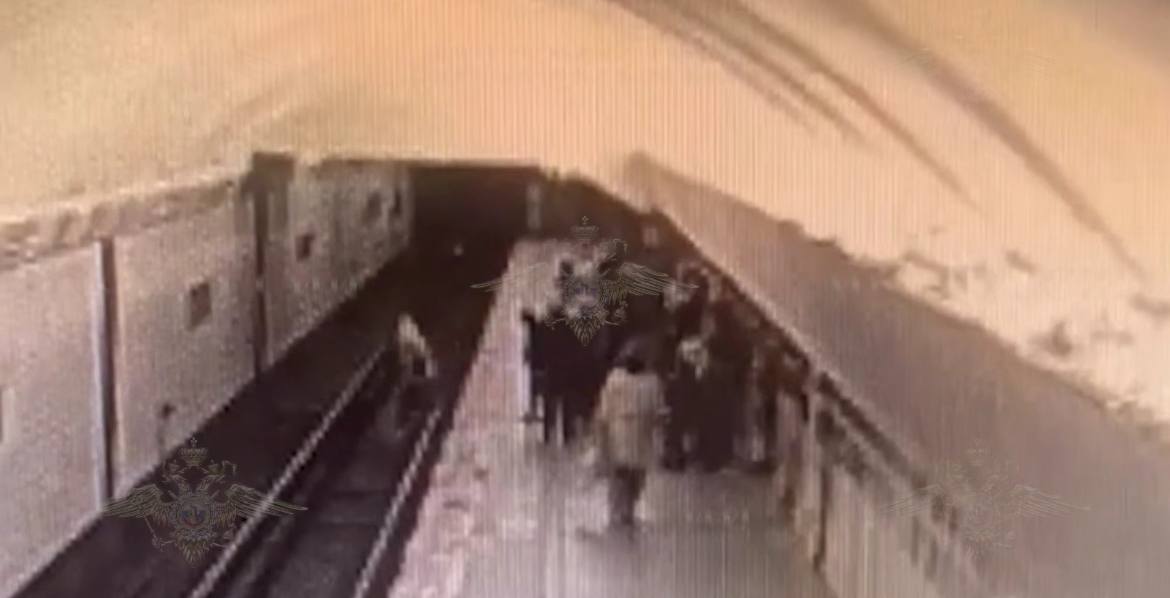 Момент падения школьницы на рельсы в московском метро попал на видео